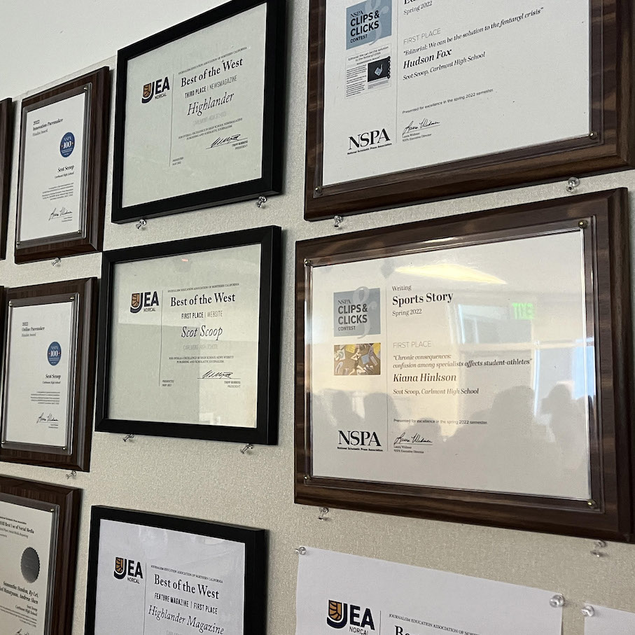 Chs journalism award plaques